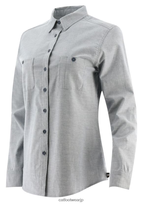 オックスフォード長袖シャツ デニムブルー 女性 N2JB0V312 Caterpillar |トップス＆アウター